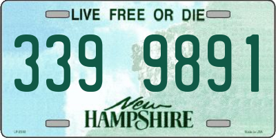 NH license plate 3399891