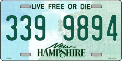 NH license plate 3399894