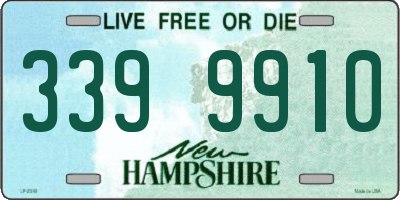 NH license plate 3399910