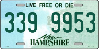 NH license plate 3399953