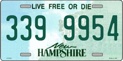 NH license plate 3399954