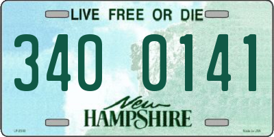 NH license plate 3400141