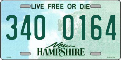 NH license plate 3400164