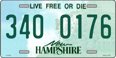 NH license plate 3400176