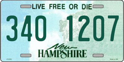 NH license plate 3401207