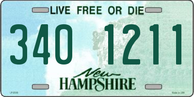 NH license plate 3401211