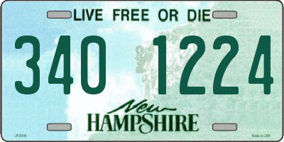 NH license plate 3401224