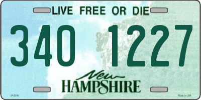 NH license plate 3401227