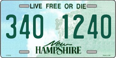 NH license plate 3401240