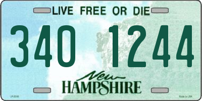 NH license plate 3401244