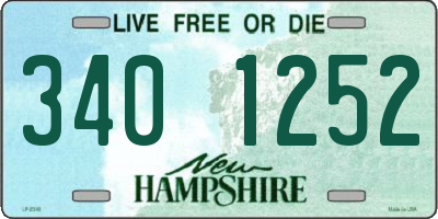 NH license plate 3401252