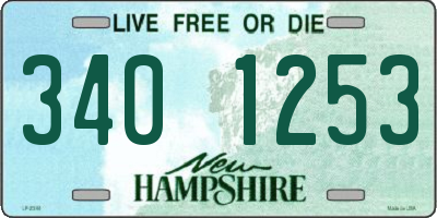 NH license plate 3401253