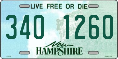 NH license plate 3401260