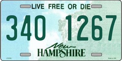 NH license plate 3401267