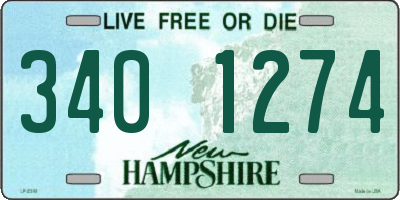 NH license plate 3401274