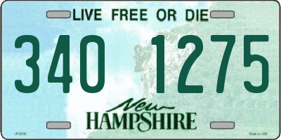 NH license plate 3401275