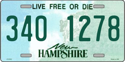 NH license plate 3401278