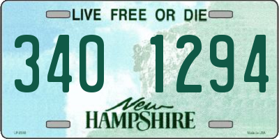 NH license plate 3401294