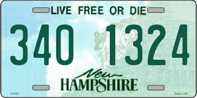 NH license plate 3401324