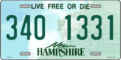 NH license plate 3401331