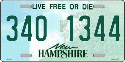 NH license plate 3401344
