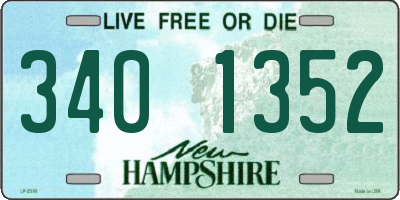 NH license plate 3401352