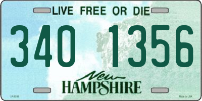 NH license plate 3401356