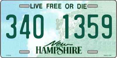 NH license plate 3401359
