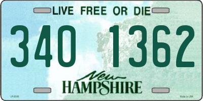 NH license plate 3401362