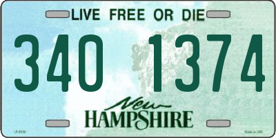 NH license plate 3401374
