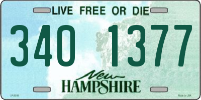 NH license plate 3401377