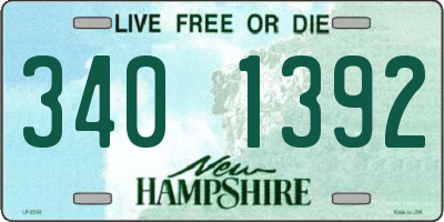 NH license plate 3401392
