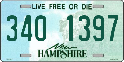 NH license plate 3401397