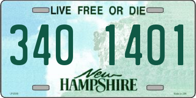 NH license plate 3401401