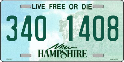 NH license plate 3401408