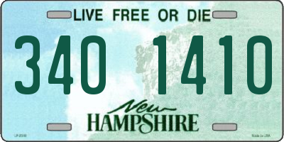 NH license plate 3401410