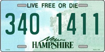 NH license plate 3401411