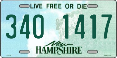 NH license plate 3401417