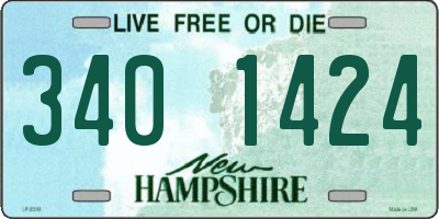 NH license plate 3401424
