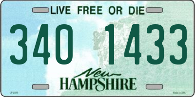 NH license plate 3401433