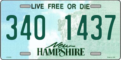 NH license plate 3401437