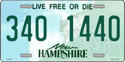 NH license plate 3401440