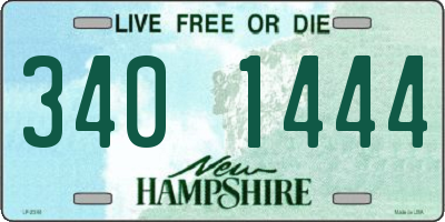 NH license plate 3401444