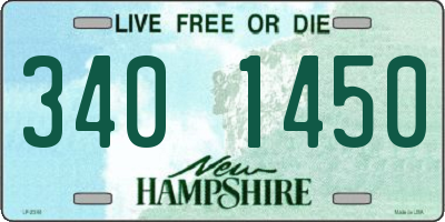 NH license plate 3401450