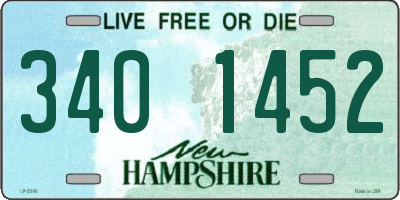 NH license plate 3401452