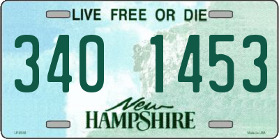 NH license plate 3401453