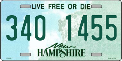 NH license plate 3401455