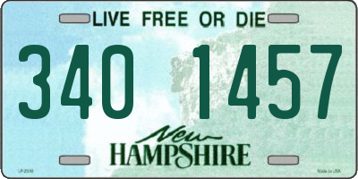 NH license plate 3401457