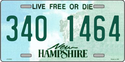 NH license plate 3401464