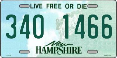NH license plate 3401466
